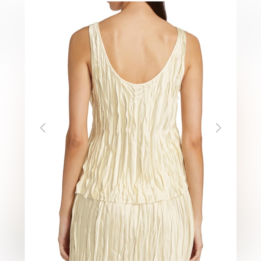 Vince Crushed Satin Bias Strip Tank - Picture 4 of 17